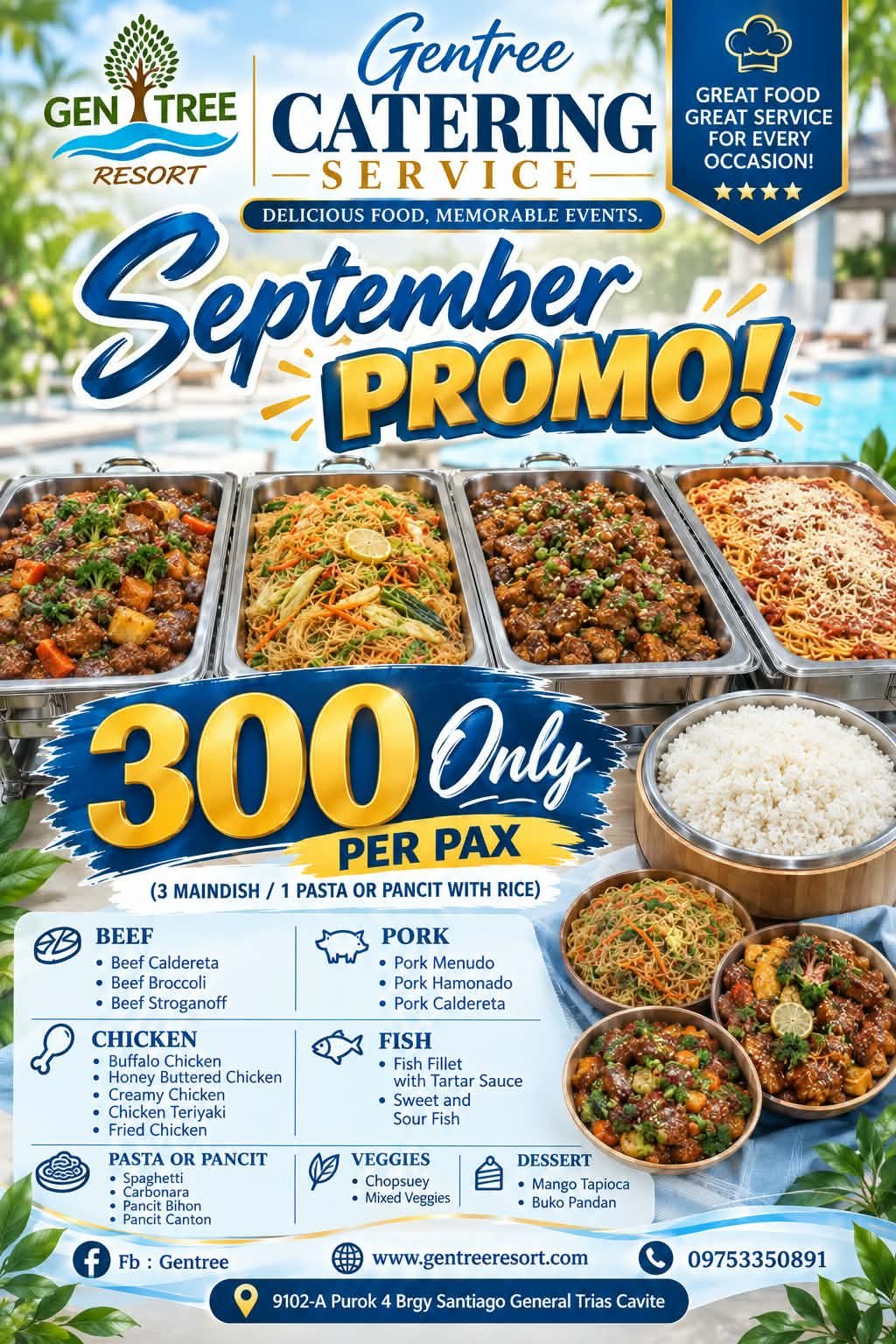 Gentree Catering Service promotional offer