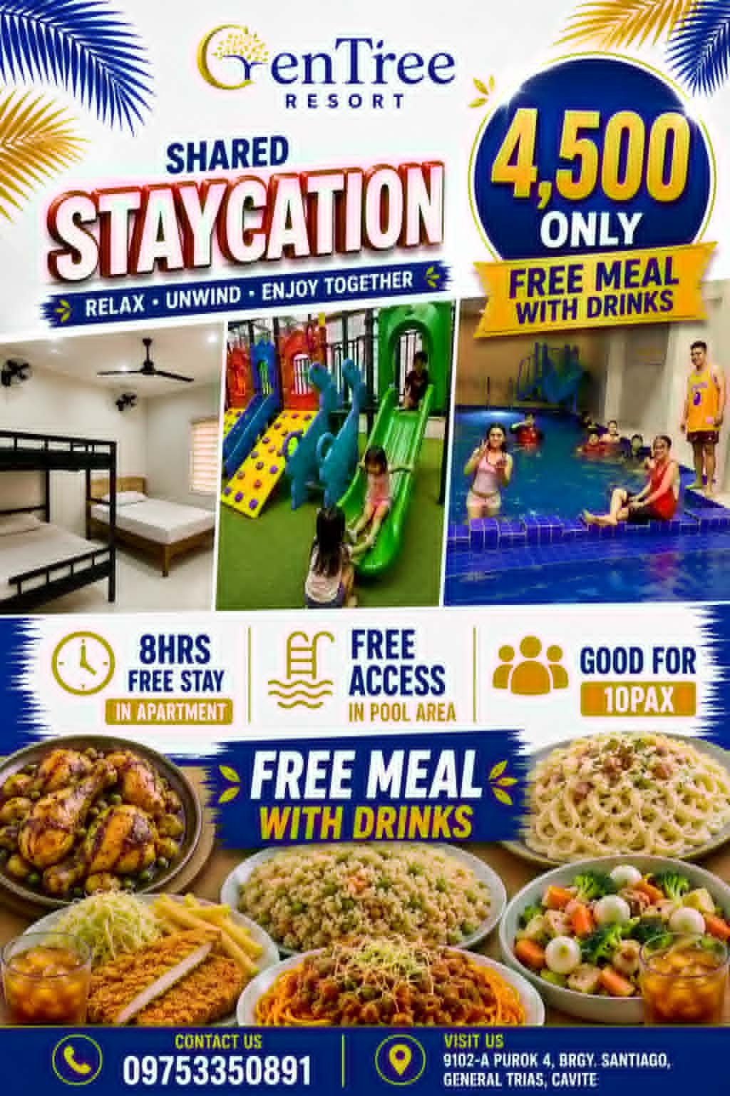 STAYCATION WITH FREE MEALS